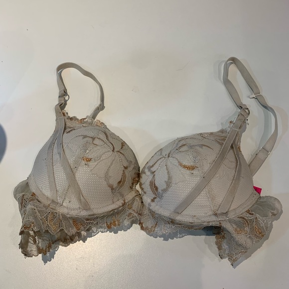 gold and white push up bra - Picture 2 of 9